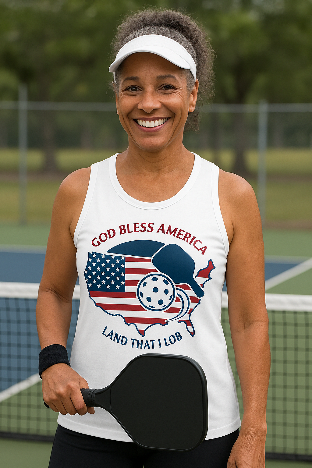 "LAND THAT I LOB" - Unisex Pickleball Tank Top