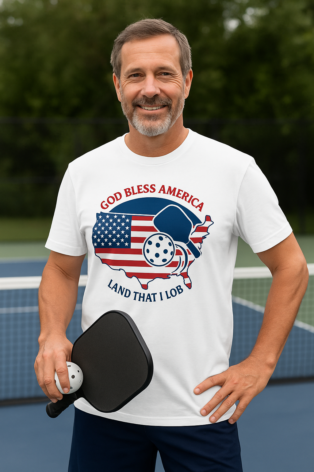 "LAND THAT I LOB" - USA Pickleball Unisex T-Shirt