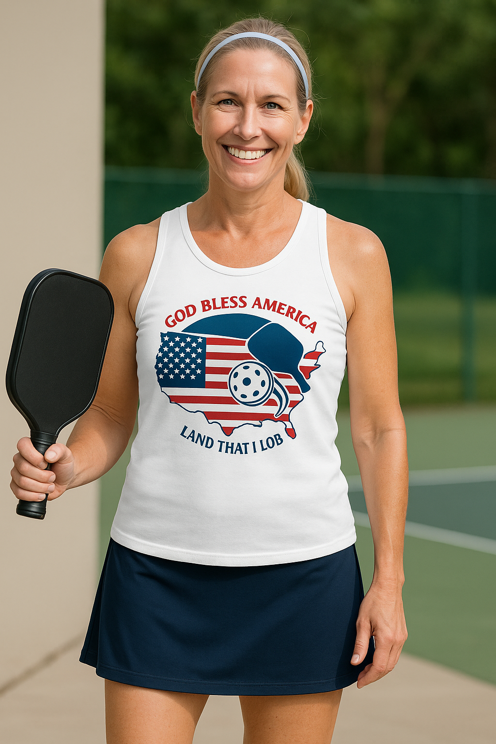 "LAND THAT I LOB" - Unisex Pickleball Tank Top