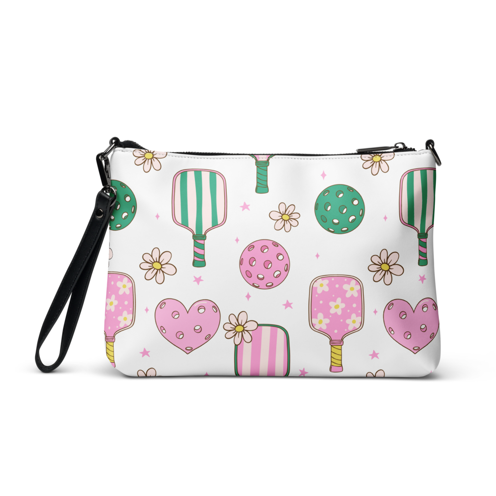 Boutique Pickleball Crossbody Purse by LOB-U Full-Size Bag (11” x 8” x 1.5”)