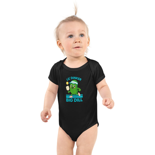 "LIL DINKER, BIG DILL" - Infant Pickleball Bodysuit