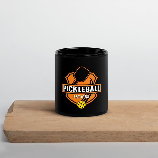 "ESTABLISHED 1965" (orange) - Black Glossy Mug