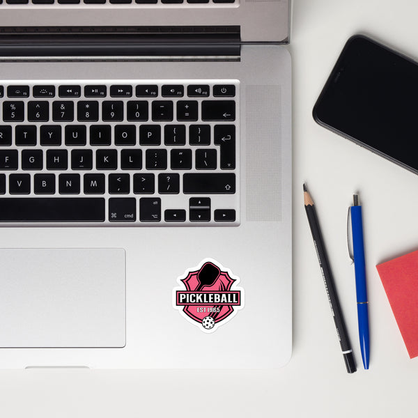 "ESTABLISHED 1965" (pink) - Bubble-Free Pickleball Sticker