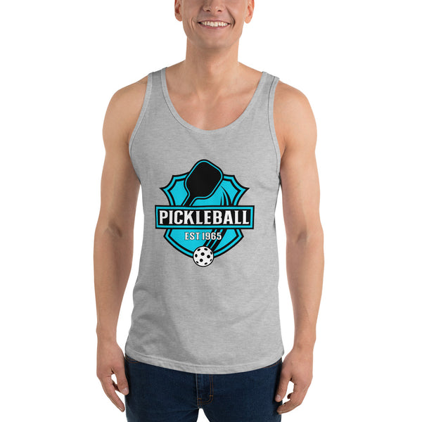 "ESTABLISHED 1965" (blue design) Unisex Classic Pickleball Tank Top