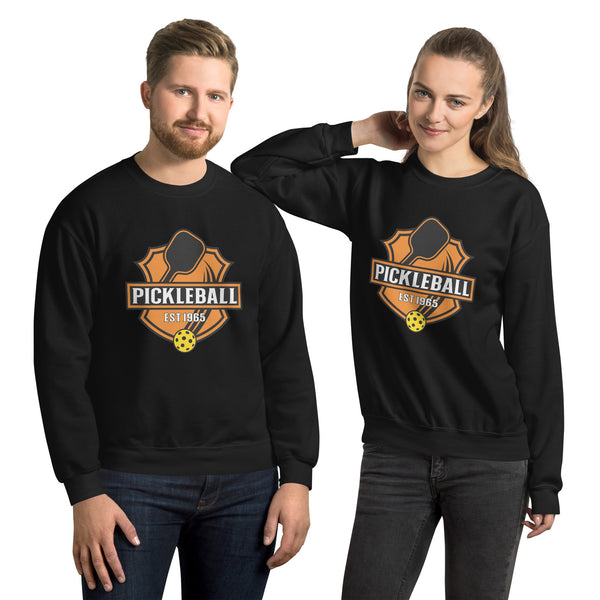 "ESTABLISHED 1965" (orange) - Unisex Pickleball Sweatshirt