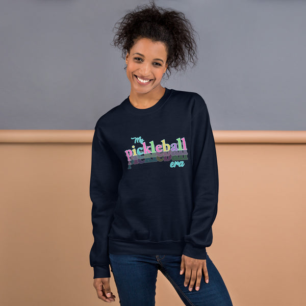 "MY PICKLEBALL ERA" (Multicolor) - Unisex Pickleball Sweatshirt