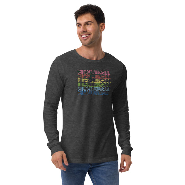 "PICKLEBALL" - Unisex Long Sleeve Pickleball Tee
