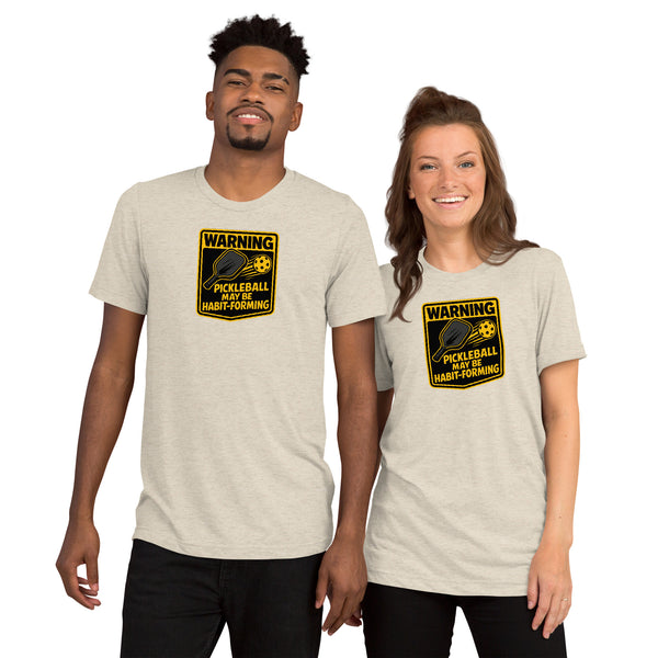 "WARNING" - Short Sleeve Pickleball T-Shirt
